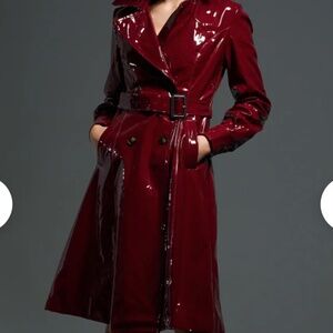 AKIRA MITICA PATENT TRENCH COAT Size XLXL
